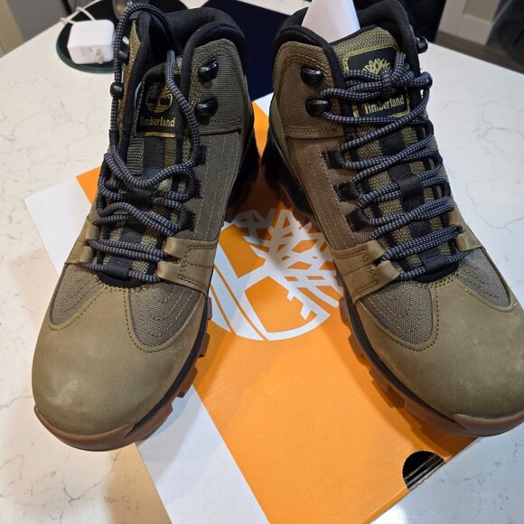 NEW Men's TIMBERLAND MT Maddsen Water Resist Mid Hiking Boot 0A6BNN SIZE 10 - Picture 2 of 16